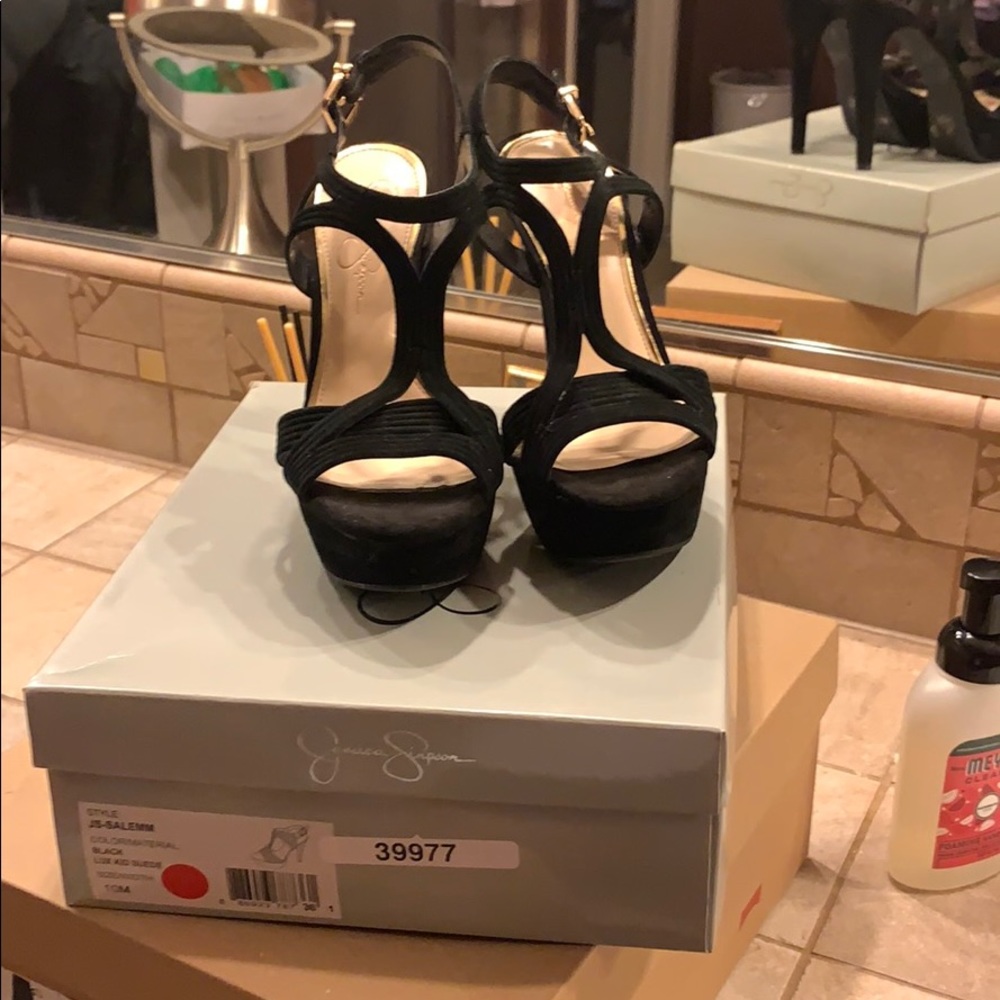 Jessica Simpson Suede Platform Pumps